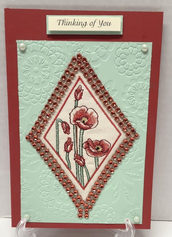 Machine Embroidered Greeting Cards