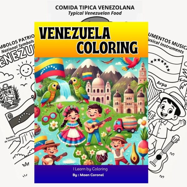 Coloring Book about Venezuela - Digital Download