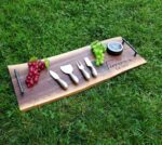 Live Edge Walnut Charcuterie Boards Set - Personalized
