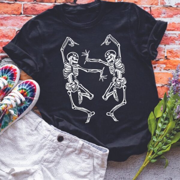 Dancing Skeletons Halloween T-Shirt