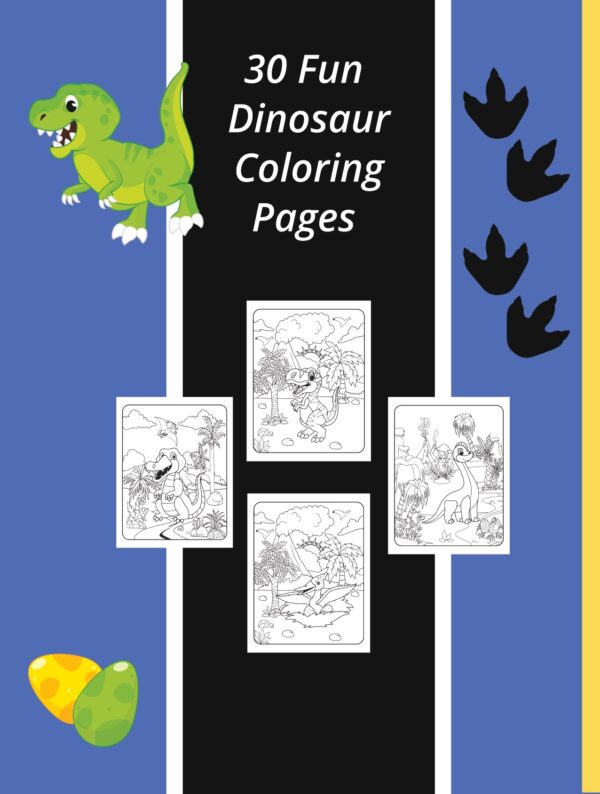 Dinosaur Coloring Book For Children | Digital Download