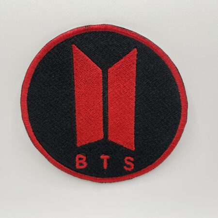 BTS embroidered patch round.