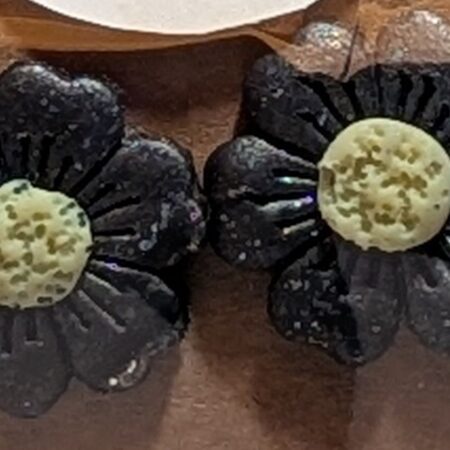 Midnight Blossom Stud Earrings – Nature’s Elegance, Reimagined