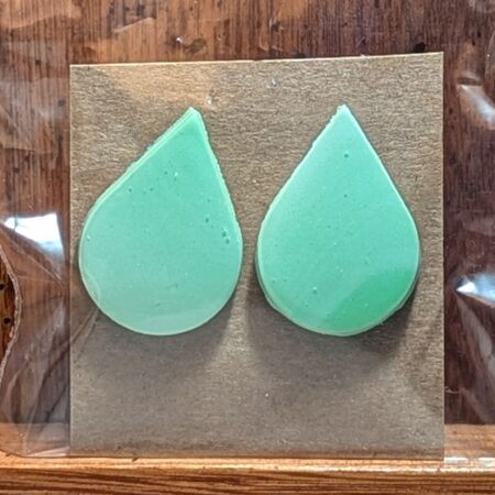 Fresh Mint Teardrop Earrings – Simple, Modern, and Effortlessly Chic