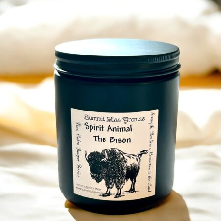 Spirit Animal Bison Candle