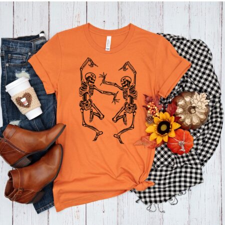 Dancing Skeletons Halloween T-Shirt