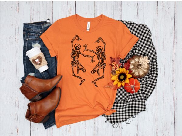 Dancing Skeletons Halloween T-Shirt