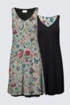Designer Reversible Floral Dress