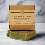 Avocado Coffee Exfoliating Bar with Cocoa Butter Vegan-Min Qty 3