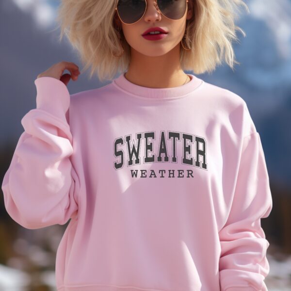 Sweater Weather Embroidered Crewneck | Cozy Fall & Winter Sweatshirt