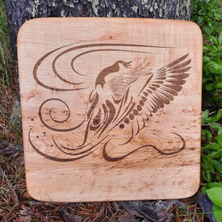 'Water and Sky' wooden cutting board/charcuterie board