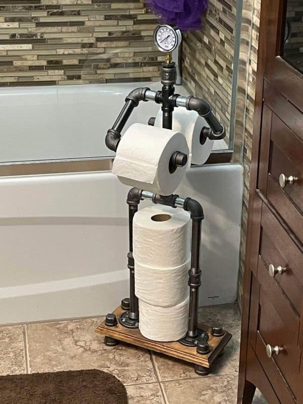 Robbie the toilet paper stand butler - toilet paper stand - toilet roll butler