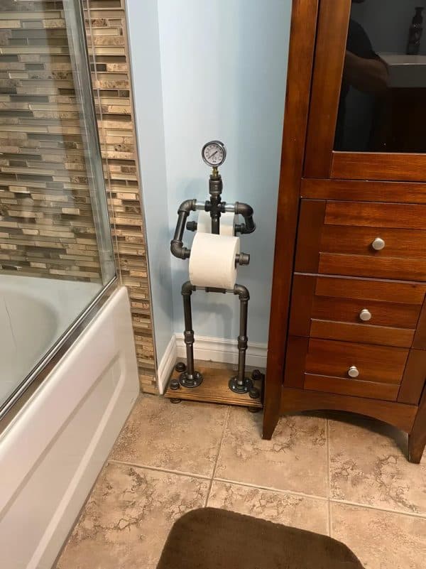 Robbie the toilet paper stand butler - toilet paper stand - toilet roll butler