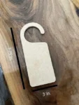 Raw Wood Door Hanger | Blank with Handle