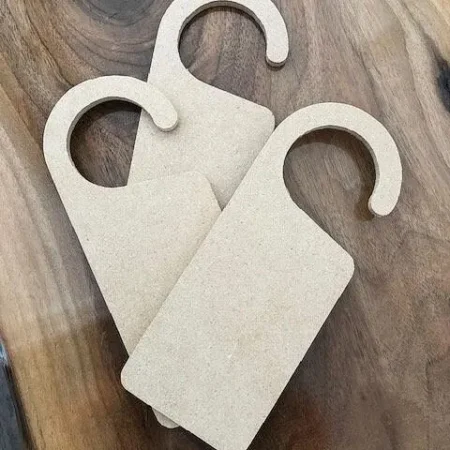 Raw Wood Door Hanger | Blank with Handle