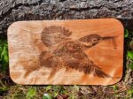 'Kingfisher' wooden cutting board/charcuterie board