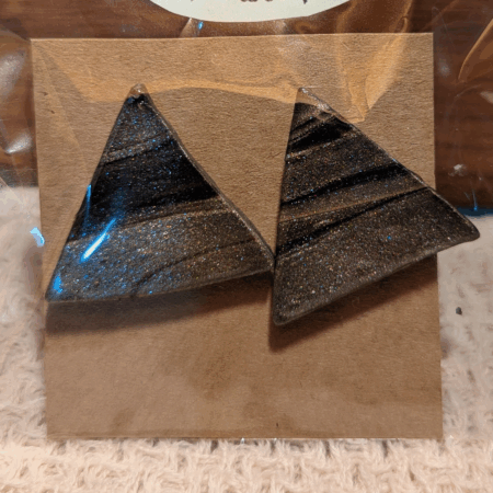 Stunning Geometric Triangle Earrings