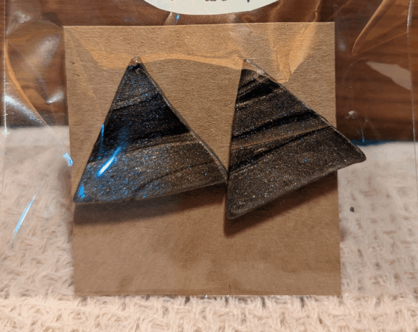 Stunning Geometric Triangle Earrings