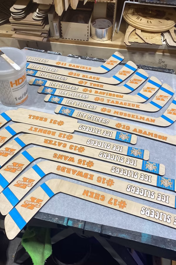 Mini Hockey Sticks Personalized