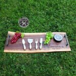Live Edge Walnut Charcuterie Boards Set - Personalized