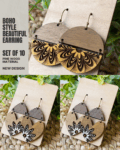 Boho Earring Set of 10 Pair Design Set - EXCLUSIVE DESIGN - 10 Pair Set for just 25*