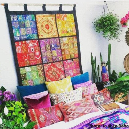 Boho Patchwork Wall Hanging – 52x52