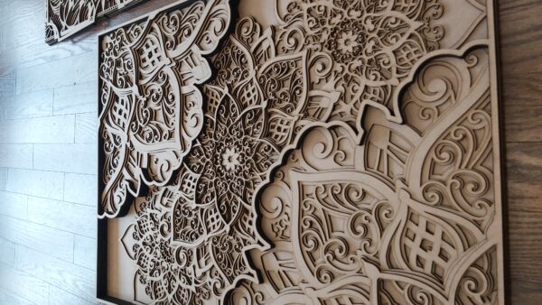 Boho Wall Design Multi Layered Masterpiece 36"x24"
