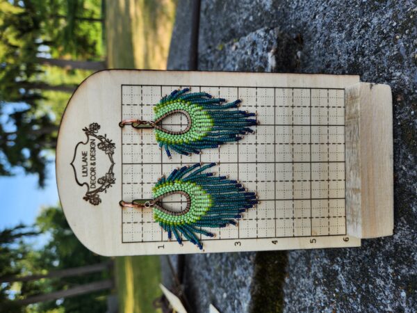 Boho Forest Fringe Beaded Earrings