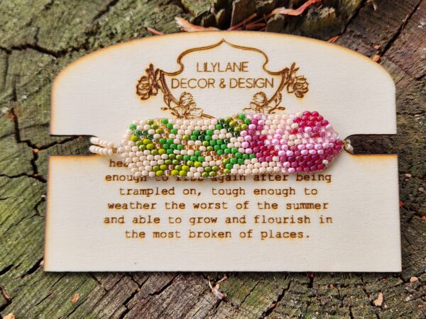 Handmade Beaded Flower Bracelet