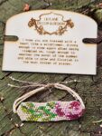Handmade Beaded Flower Bracelet