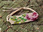 Handmade Beaded Flower Bracelet