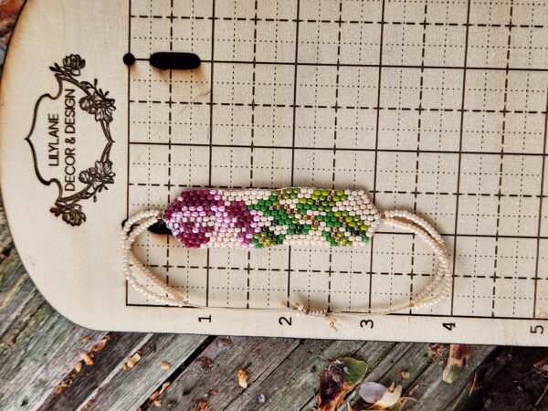 Handmade Beaded Flower Bracelet
