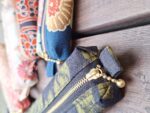 Handmade Silk Pencil Case – Upcycled Kimono Fabric, Small Zipper Pouch | Made in Canada