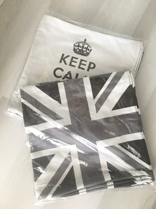 Keep Calm and Carry On Pillow GREY