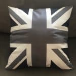 Union Jack Pillow BLACK & GREY