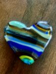 Medium glass pocket heart