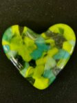 Medium glass pocket heart