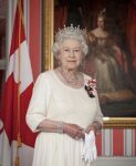 Queen Elizabeth in Canada Pillow