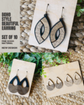 Boho Earring Set of 10 Pair Design Set - EXCLUSIVE DESIGN - 10 Pair Set for just 25*
