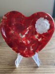 Large glass pocket heart