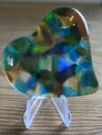 Medium glass pocket heart (swish)