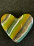 Medium glass pocket heart