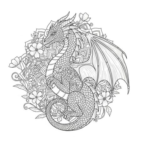 Animal Mandala coloring page 1