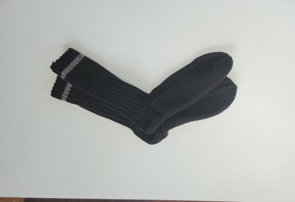 Knitted wool socks