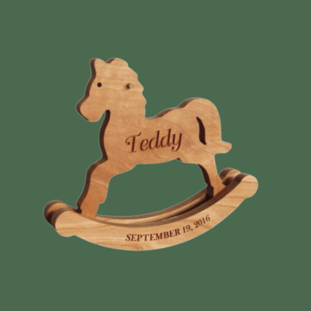 Rocking Horse, Rocking Horse Display For Nursery, Baby Stats, Personalized Baby Gift