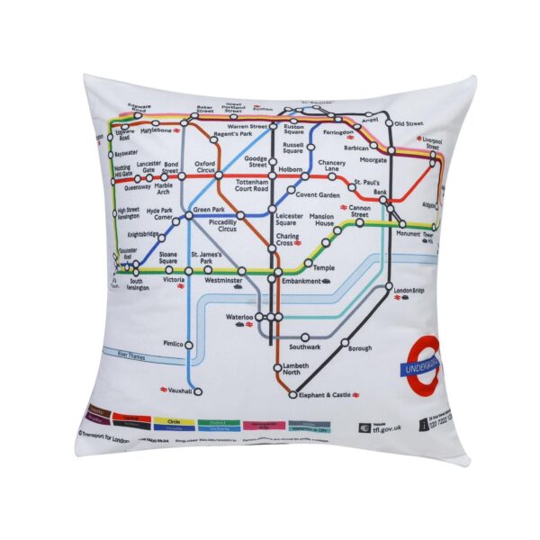 Tube Map Pillow