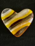 Medium glass pocket heart