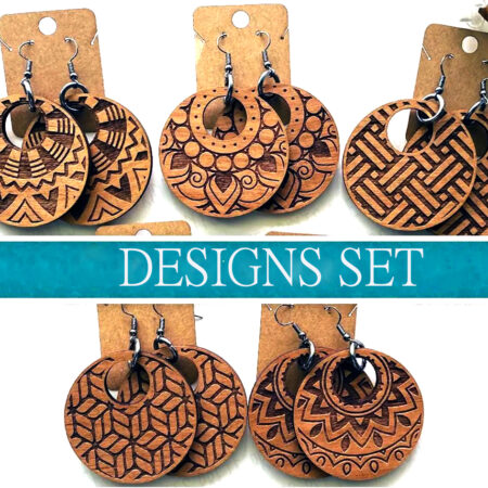 Boho Earring Set of 5 Pair Design Set - EXCLUSIVE DESIGN - 5 Pair Set for just 25*