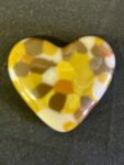 Medium glass pocket heart