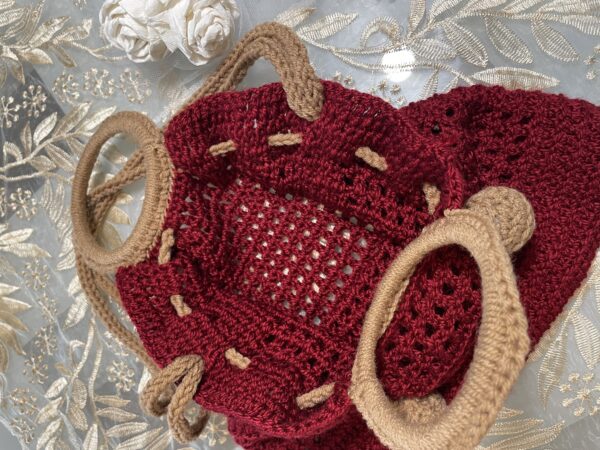 Red Crouchet Shoulder bag